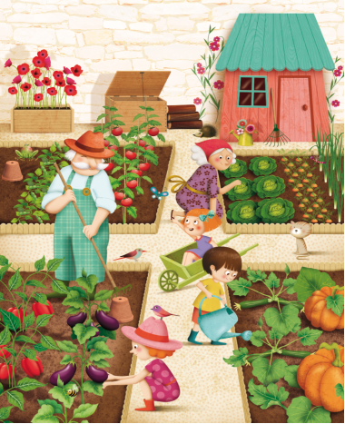 Картинки сад и огород для детей — Tekos72.ru | Садовые иллюстрации,  Иллюстратор, Иллюстрации и плакаты